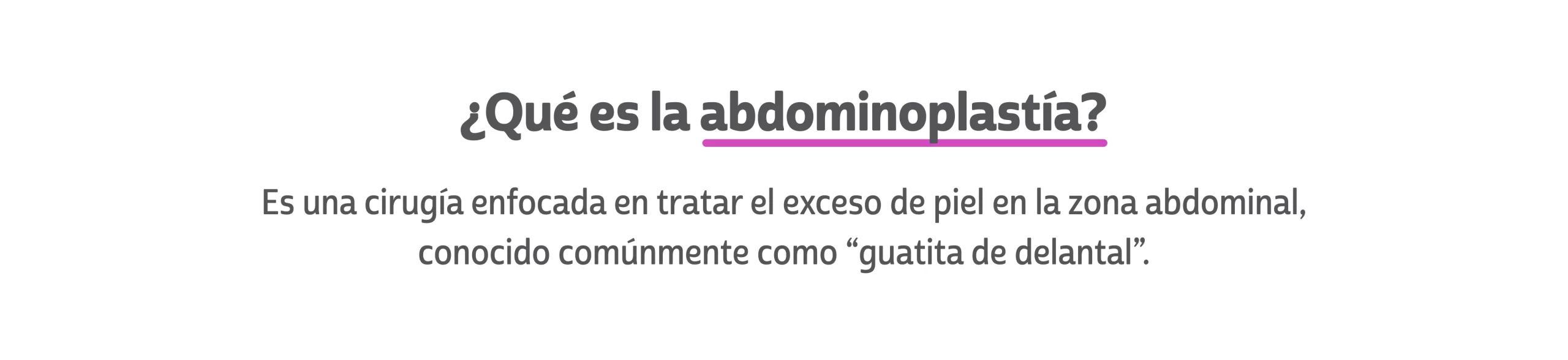 que es la abdominoplastia